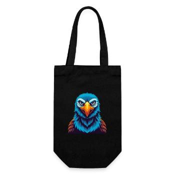 Albatross Colorful Kawaii Cartoon Character Pet - Gift Bag for Bottles - black - Front