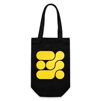 OCHOOO - Yellow - Gift Bag for Bottles - black - Front