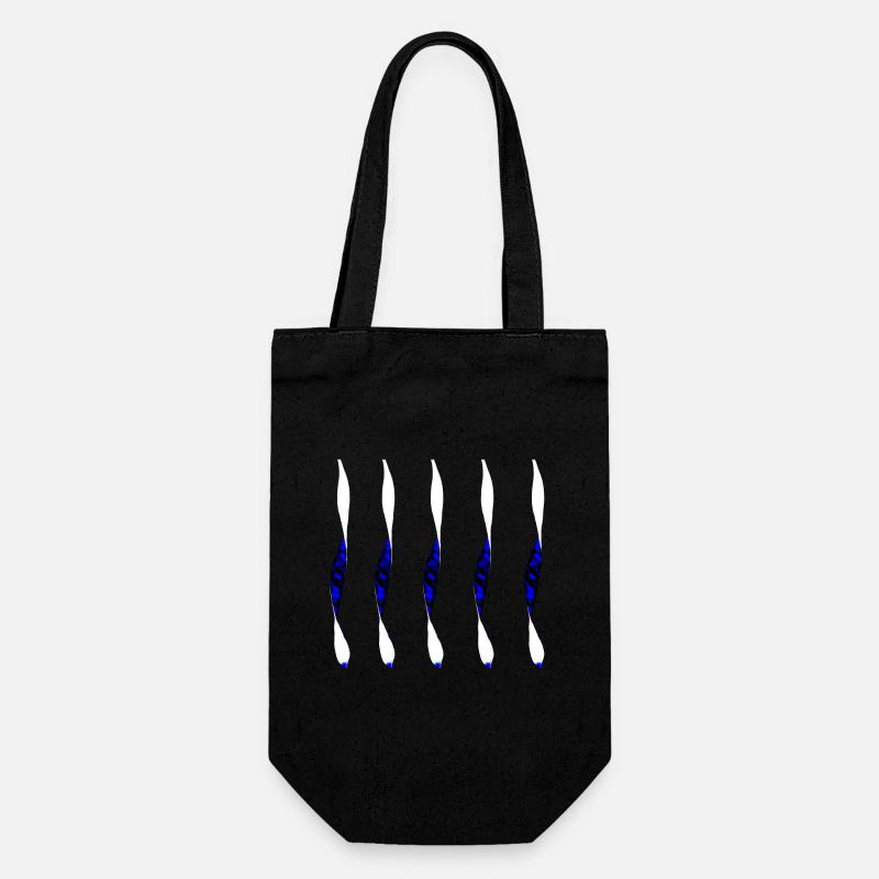 verdrehtes Design - Geschenkbeutel für Flaschen - Schwarz