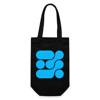 OCHOOO - Turquoise Blue - Gift Bag for Bottles - black - Front