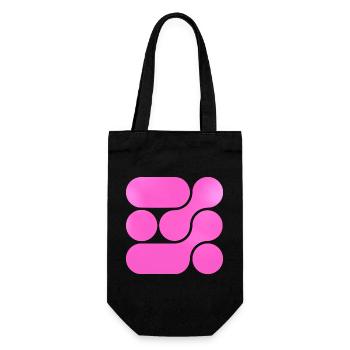 OCHOOO - Hard PInk - Gift Bag for Bottles - black - Front