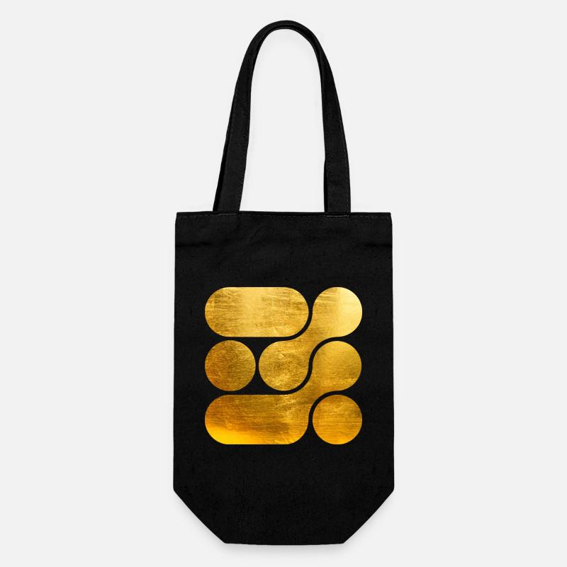 OCHOOO - GOLD - Gift Bag for Bottles - black