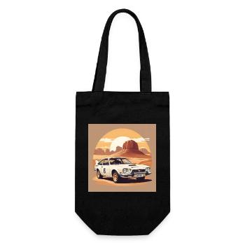 Voiture de Rally dans le Désert - Sac à bouteille - noir - Devant