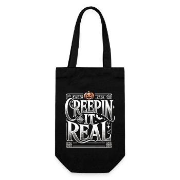 Creepin' It Real - Elegant Halloween Shirt - Gift Bag for Bottles - black - Front
