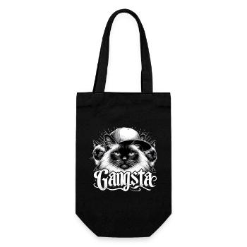 Sacred Birman Cat Birman Cat Trio Gangsta Gesche - Gift Bag for Bottles - black - Front