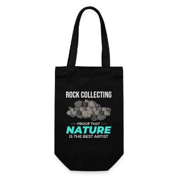 Rock Hound Collecting Collector Geology Geologist - Gift Bag for Bottles - black - Front