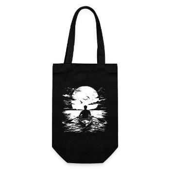 Rower Drawing - Gift Bag for Bottles - black - Front