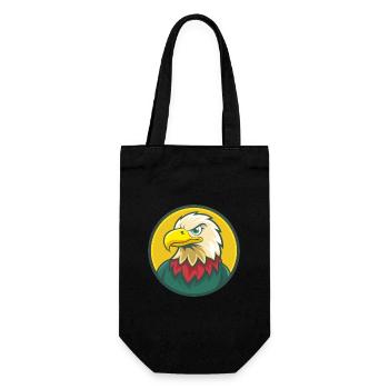 Adler Niedlich Kawaii Cartoon Clipart Haustier Tier - Geschenkbeutel für Flaschen - Schwarz - Vorne