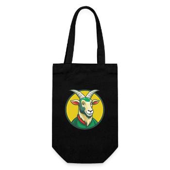 Chèvre mignon Kawaii dessin animé Clipart Animal de compagnie - Sac à bouteille - noir - Devant