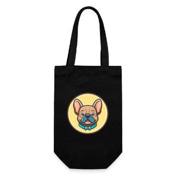 Grand Bleu de Gascogne Race Chien Dessin Animé Kawaii - Sac à bouteille - noir - Devant