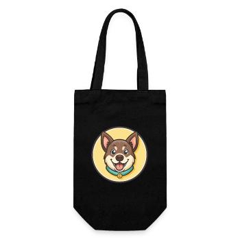 Limer Hund Rasse Cartoon Kawaii Clipart Tier Haustier - Geschenkbeutel für Flaschen - Schwarz - Vorne