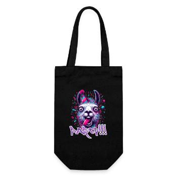 Party Llama Celebrate Gift - Gift Bag for Bottles - black - Front