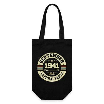 83. Geburtstag 1941 Legendär seit September 1941 - Geschenkbeutel für Flaschen - Schwarz - Vorne