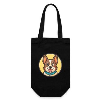 Segugio Maremmano Dog Breed Cartoon Kawaii Clipart - Gift Bag for Bottles - black - Front