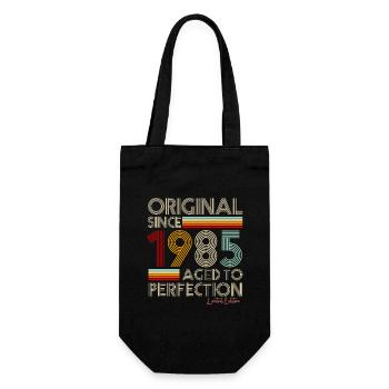 1985 - Geschenkbeutel für Flaschen - Schwarz - Vorne