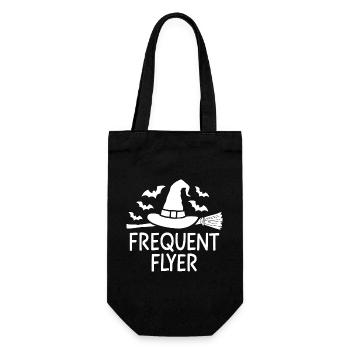 Halloween Saying Quote Frequent Flyer - Gift Bag for Bottles - black - Front