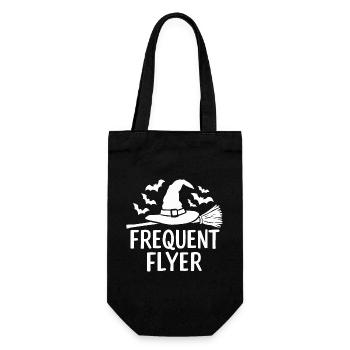 Halloween Saying Quote Frequent Flyer - Gift Bag for Bottles - black - Front