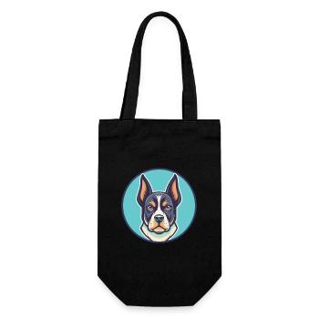 Bleu De Gascogne Hunderasse Cartoon Kawaii Clipart - Geschenkbeutel für Flaschen - Schwarz - Vorne