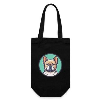 Briquet de Provence Chien Race Dessin Animé Drôle Kawaii - Sac à bouteille - noir - Devant