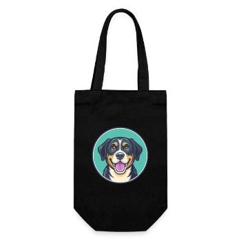 Can De Chira Chien Race Dessin animé Kawaii Clipart Animal de compagnie - Sac à bouteille - noir - Devant