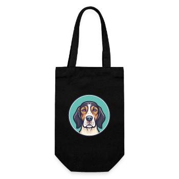 Bruno Jura Chien Chien Race Dessin animé Kawaii Clipart - Sac à bouteille - noir - Devant