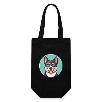 Ca Me Mallorqui Hunderasse Cartoon Kawaii Clipart - Geschenkbeutel für Flaschen - Schwarz - Vorne