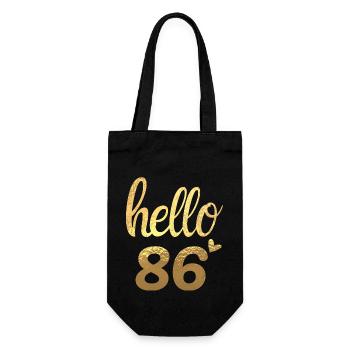 Hello 86 doré - Sac à bouteille - noir - Devant