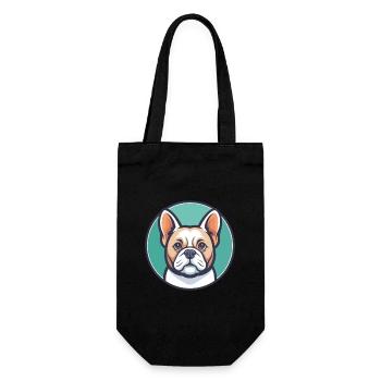 Grand Anglo Francais Blanc Et Orange Dog Breed Pet - Gift Bag for Bottles - black - Front