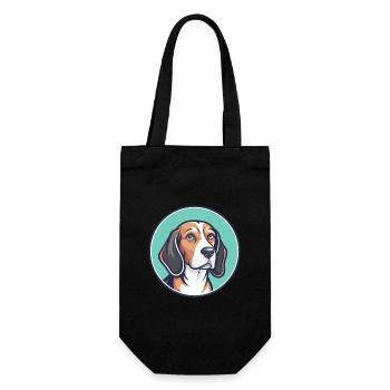 Lévrier letton chien race dessin animé Kawaii Clipart animal de compagnie - Sac à bouteille - noir - Devant