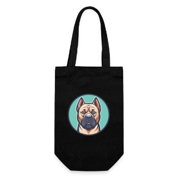 Presa Canario Chien Race Dessin animé Kawaii Clipart Animal de compagnie - Sac à bouteille - noir - Devant