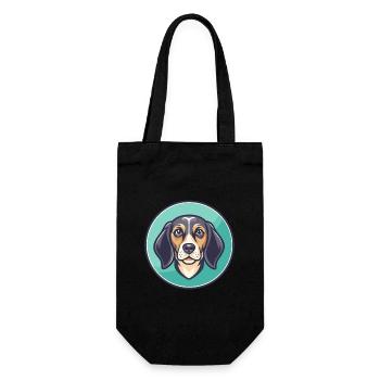 Cinghalais Chien Chien Race Dessin Animé Kawaii Clipart Animal de compagnie - Sac à bouteille - noir - Devant