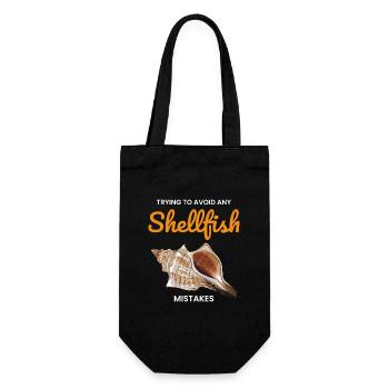 Conch Seashells Collector Beachcomber Shellfish - Gift Bag for Bottles - black - Front