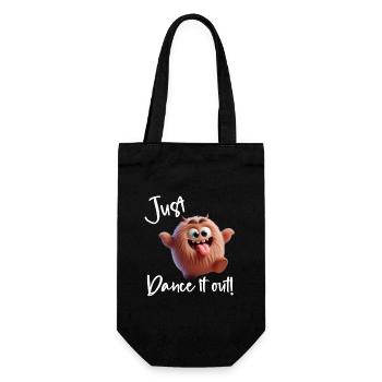 Just dance it out! - Gift Bag for Bottles - black - Front