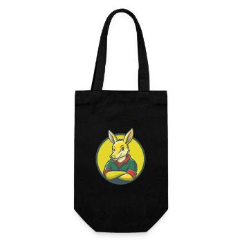Aardvark Mignon Kawaii Dessin animé Clipart Animal de compagnie - Sac à bouteille - noir - Devant