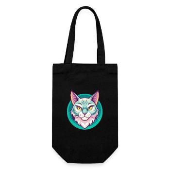Égéen Chat Race Dessin Animé Kawaii Animal Pet - Sac à bouteille - noir - Devant