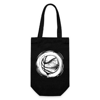 Basketball Ball Skizze - Geschenkbeutel für Flaschen - Schwarz - Vorne