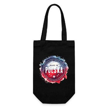 Made in Polska Polen polnisch rot weiß Geschenk - Geschenkbeutel für Flaschen - Schwarz - Vorne