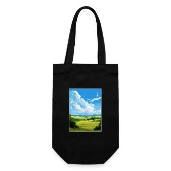 Surrey Hills Aonb Travel Poster Souvenir Paint WPA - Gift Bag for Bottles - black - Front