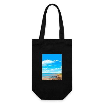 Solway Coast Aonb Reise Poster Souvenir Farbe WPA - Geschenkbeutel für Flaschen - Schwarz - Vorne