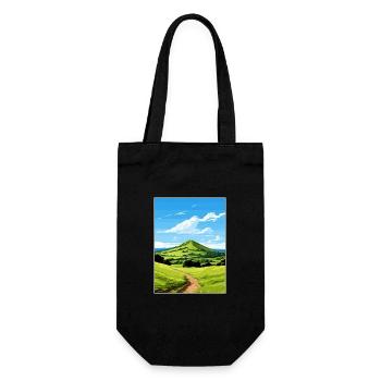 Malvern Hills Aonb Travel Poster Souvenir Paint WP - Gift Bag for Bottles - black - Front