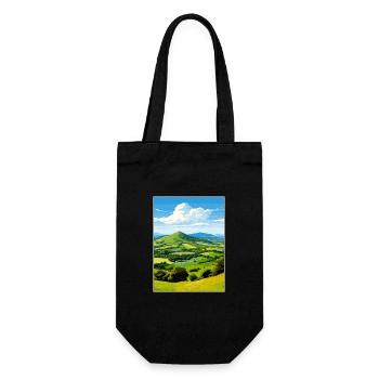 Malvern Hills Aonb Travel Poster Souvenir Paint WP - Gift Bag for Bottles - black - Front