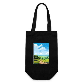 Quantock Hills Aonb Vintage Reiseposter Souvenir - Geschenkbeutel für Flaschen - Schwarz - Vorne