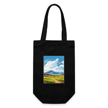Mourne Mountains Aonb Travel Poster Souvenir WPA - Gift Bag for Bottles - black - Front