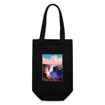 Tanzania Travel Poster Souvenir Postcard Painting - Gift Bag for Bottles - black - Front