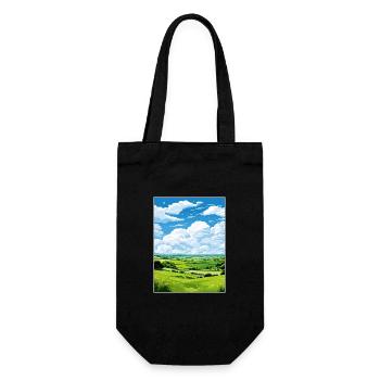 North Wessex Downs Aonb Travel Poster Souvenir WPA - Gift Bag for Bottles - black - Front