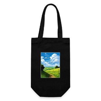 North Wessex Downs Aonb Travel Poster Souvenir WPA - Gift Bag for Bottles - black - Front