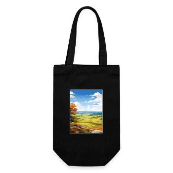 Clwydian Range und Dee Valley Aonb Reiseposter - Geschenkbeutel für Flaschen - Schwarz - Vorne