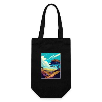 Quantock Hills Aonb Vintage Reiseposter Souvenir - Geschenkbeutel für Flaschen - Schwarz - Vorne
