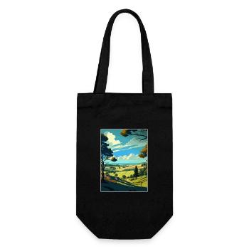 Blackdown Hills Aonb Reiseposter Souvenir WPA - Geschenkbeutel für Flaschen - Schwarz - Vorne