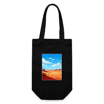 Merzouga Maroc Affiche de voyage Peinture Souvenir WPA - Sac à bouteille - noir - Devant